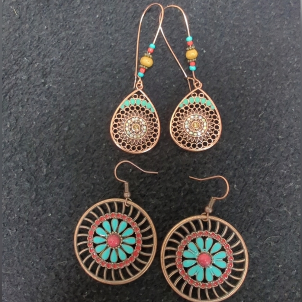 Ladies Earrings Set of Two New